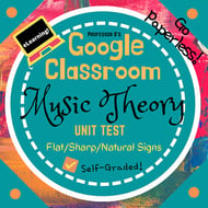 Music Theory Unit 7, Lesson 28: Unit Test Digital Resources